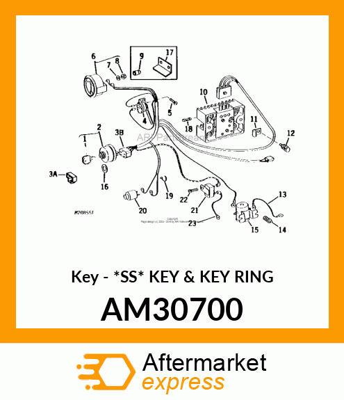 Key - *SS* KEY & KEY RING AM30700