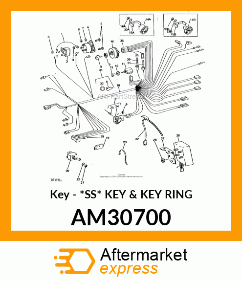 Key - *SS* KEY & KEY RING AM30700