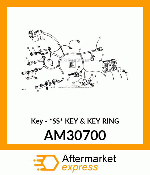 Key - *SS* KEY & KEY RING AM30700