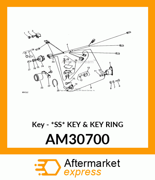 Key - *SS* KEY & KEY RING AM30700