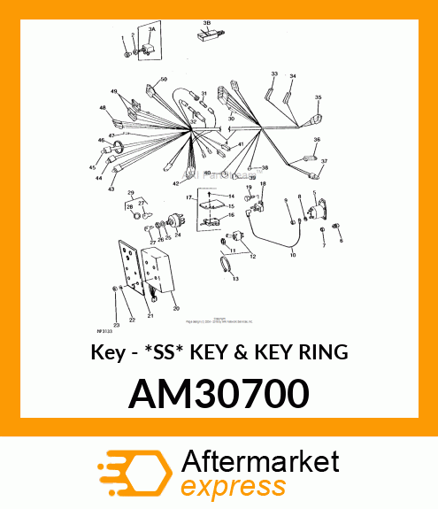 Key - *SS* KEY & KEY RING AM30700