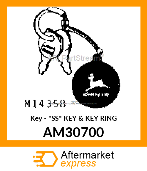 Key - *SS* KEY & KEY RING AM30700