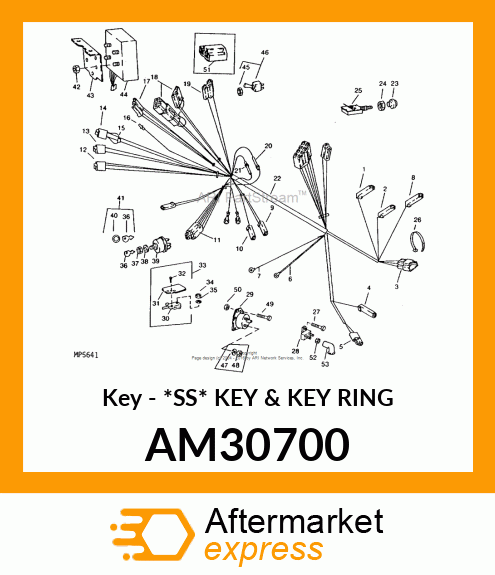 Key - *SS* KEY & KEY RING AM30700