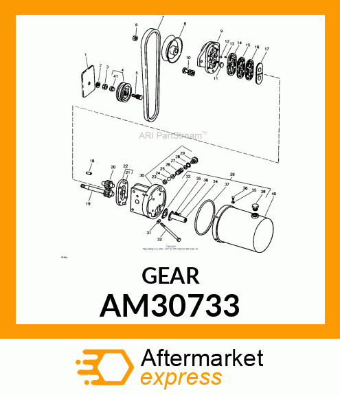 Gear - IDLER GEAR ASSY AM30733