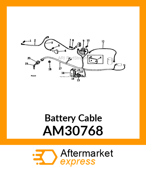 Battery Cable AM30768