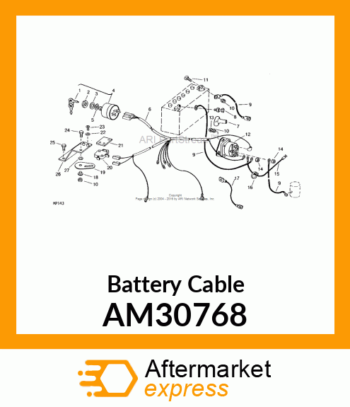 Battery Cable AM30768