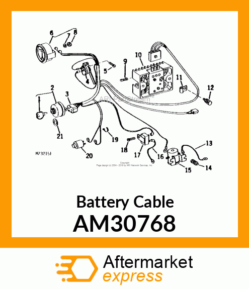 Battery Cable AM30768