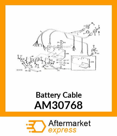 Battery Cable AM30768