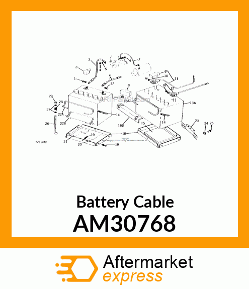 Battery Cable AM30768