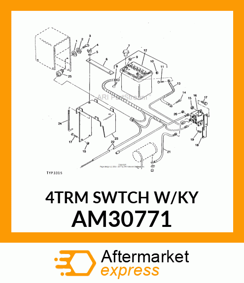 Switch - SWITCH IGNITION ASSY AM30771