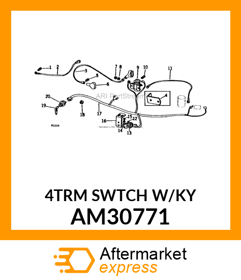 Switch - SWITCH IGNITION ASSY AM30771