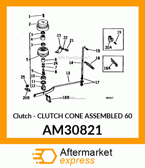 Clutch - CLUTCH CONE ASSEMBLED 60 AM30821