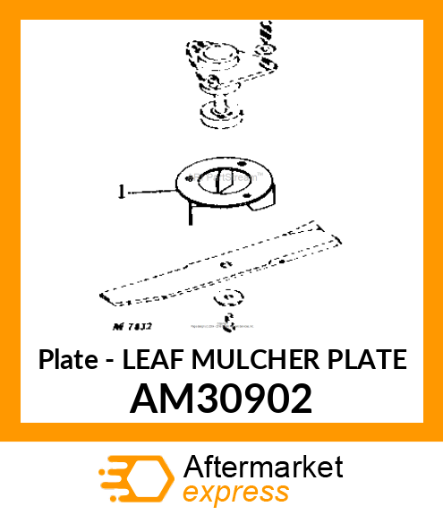 Plate - LEAF MULCHER PLATE AM30902