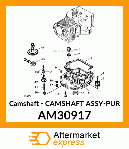 Camshaft - CAMSHAFT ASSY-PUR AM30917