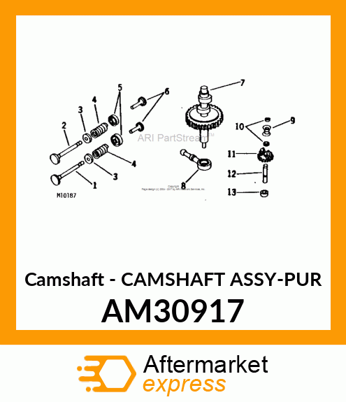 Camshaft - CAMSHAFT ASSY-PUR AM30917