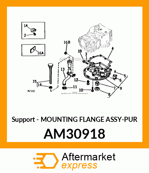 Support - MOUNTING FLANGE ASSY-PUR AM30918