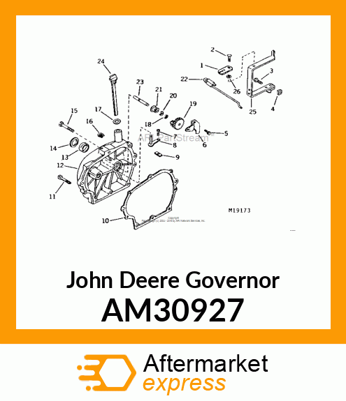 GOVERNOR GEAR ASSY AM30927