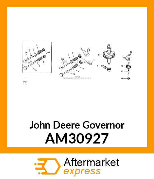 GOVERNOR GEAR ASSY AM30927