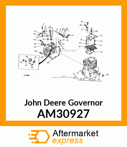 GOVERNOR GEAR ASSY AM30927