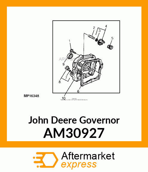 GOVERNOR GEAR ASSY AM30927