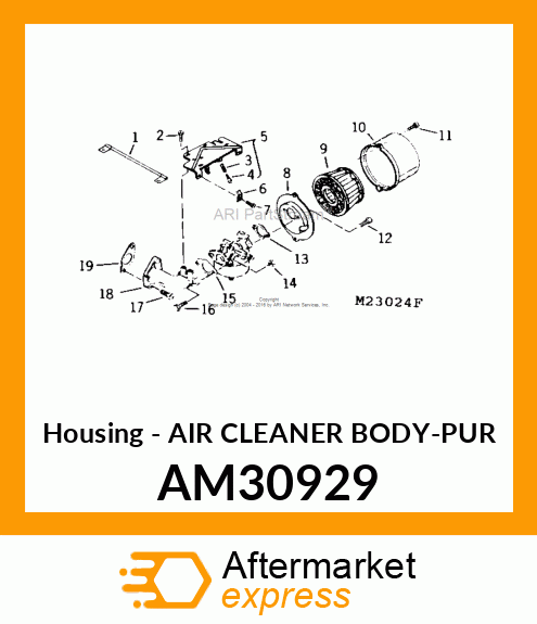 Air Cleaner Body Pur AM30929