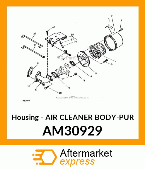 Air Cleaner Body Pur AM30929