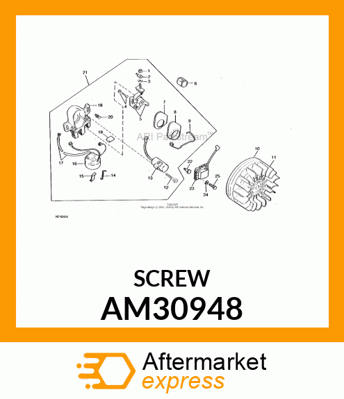 Screw - SCREW & LOCKWASHER ASSY-PUR AM30948