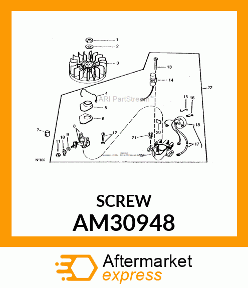 Screw - SCREW & LOCKWASHER ASSY-PUR AM30948