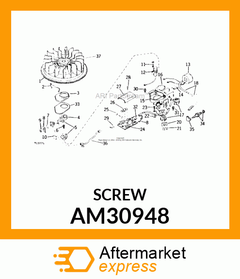 Screw - SCREW & LOCKWASHER ASSY-PUR AM30948