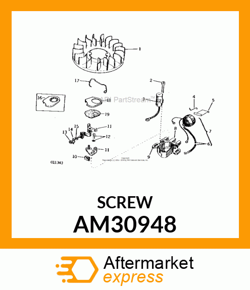 Screw - SCREW & LOCKWASHER ASSY-PUR AM30948