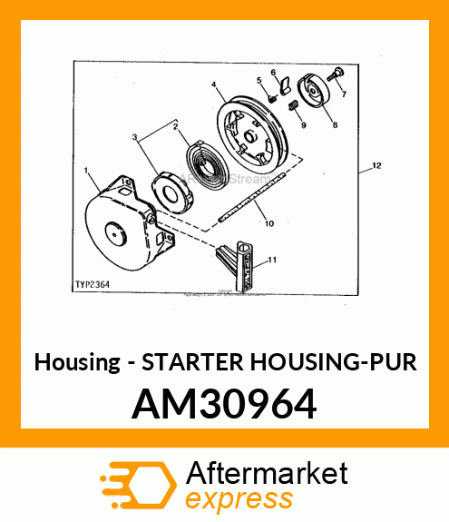 Housing - STARTER HOUSING-PUR AM30964