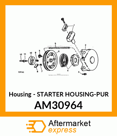 Housing - STARTER HOUSING-PUR AM30964