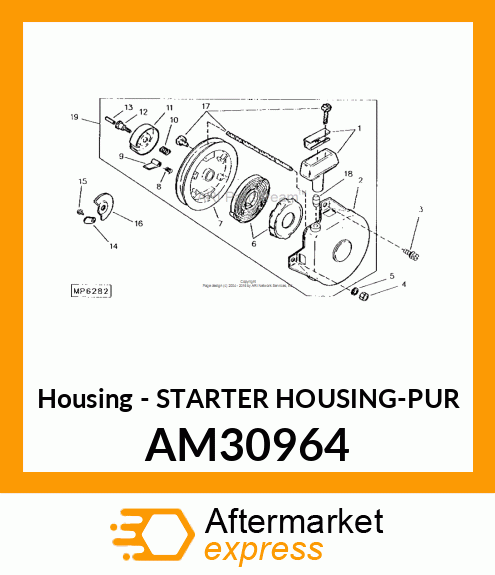 Housing - STARTER HOUSING-PUR AM30964