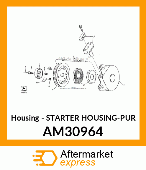 Housing - STARTER HOUSING-PUR AM30964