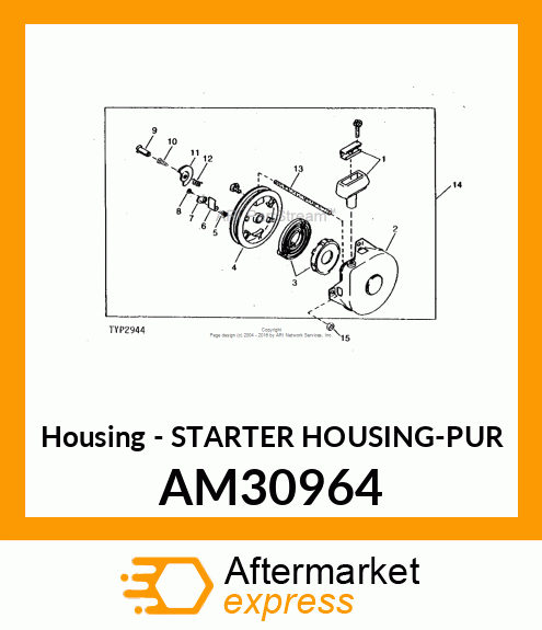 Housing - STARTER HOUSING-PUR AM30964