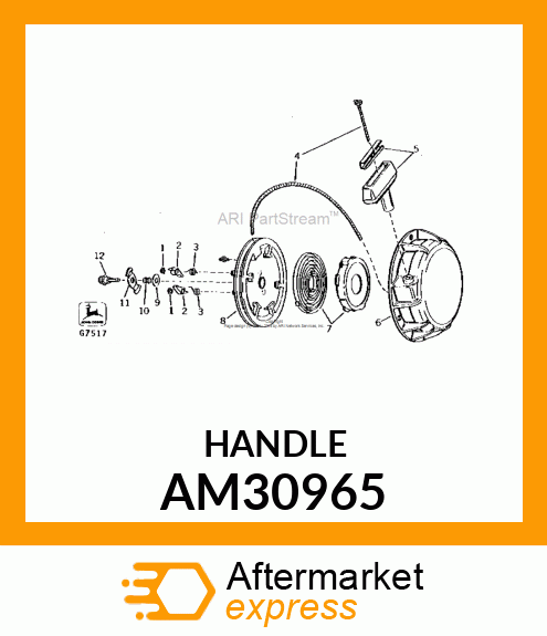 Handle - STARTER HANDLE ASSY AM30965