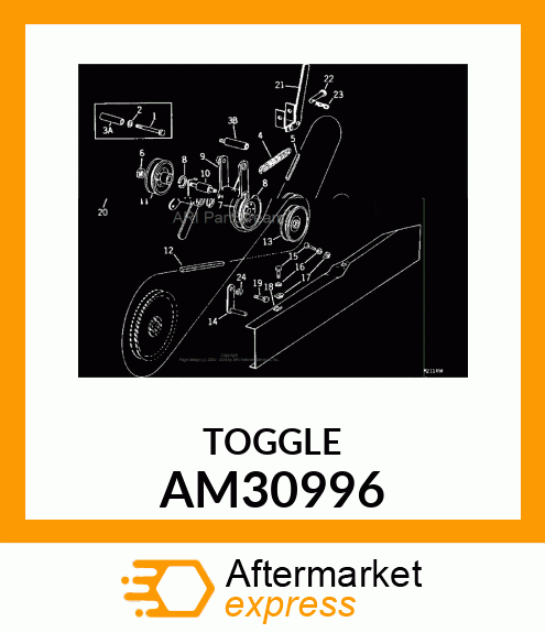 Toggle - TOGGLE WELDED (Part is Obsolete) AM30996