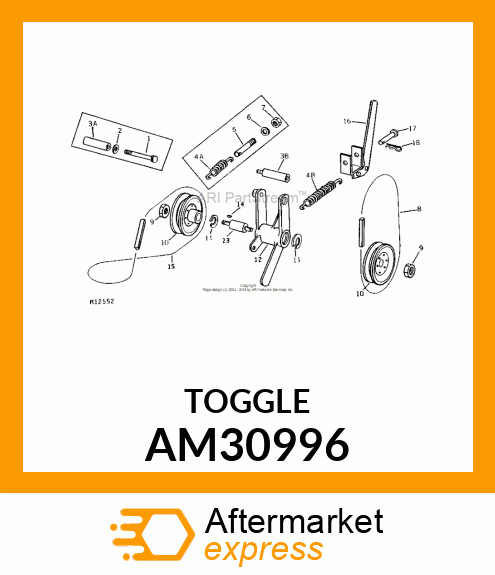 Toggle - TOGGLE WELDED (Part is Obsolete) AM30996