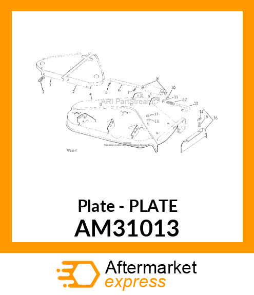 Plate - PLATE AM31013