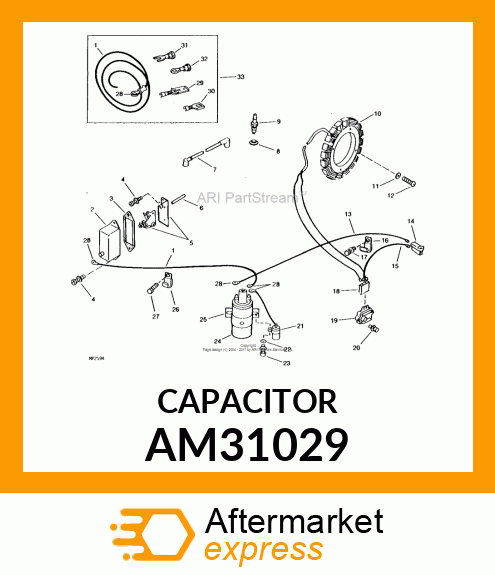 CAPACITOR, CONDENSER AM31029