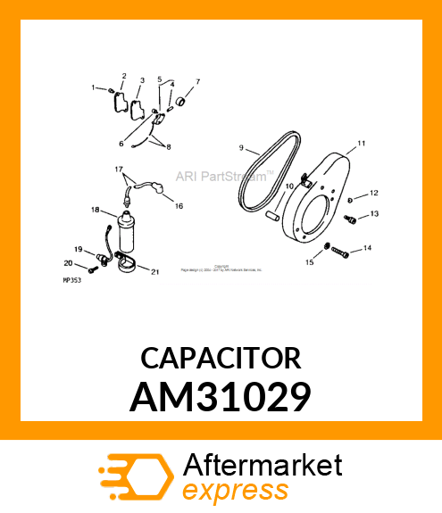 CAPACITOR, CONDENSER AM31029