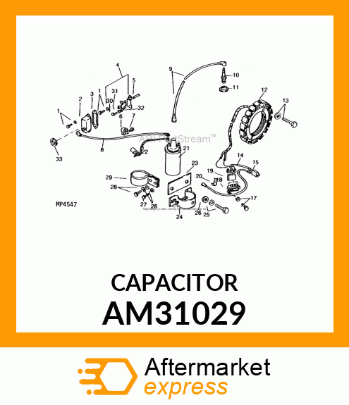 CAPACITOR, CONDENSER AM31029