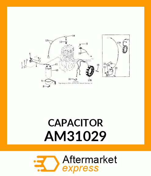 CAPACITOR, CONDENSER AM31029