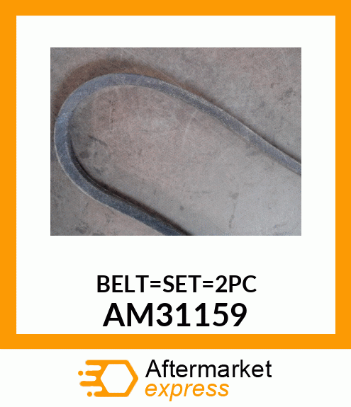 Spare part AM31159 + V-Belt