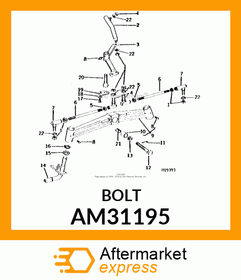 Cone & Bolt Asm AM31195