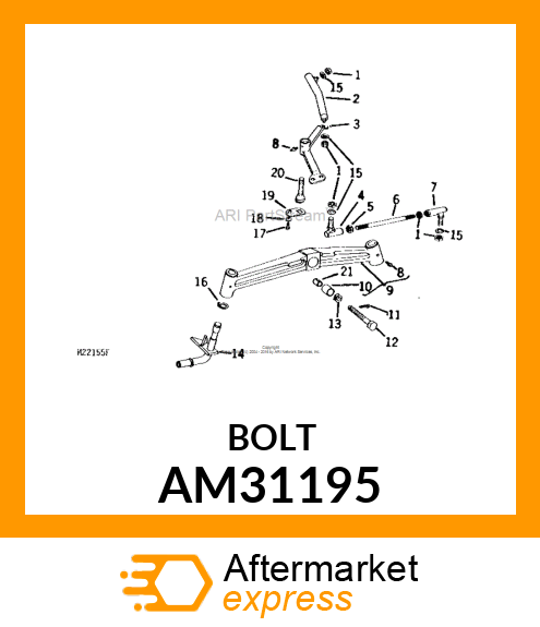 Cone & Bolt Asm AM31195