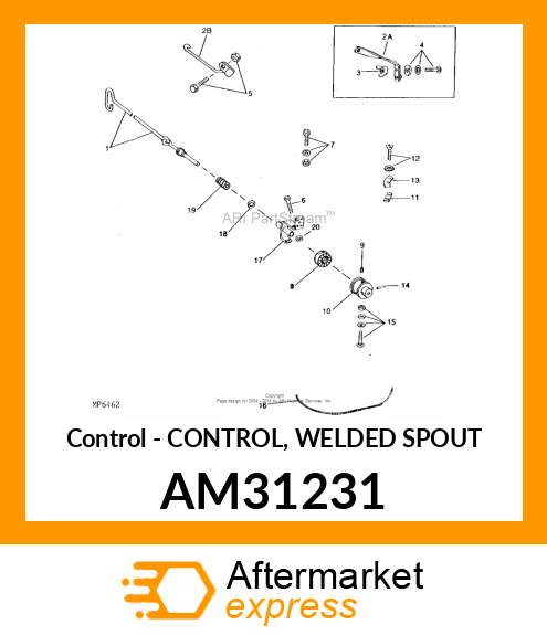 Control - CONTROL, WELDED SPOUT AM31231