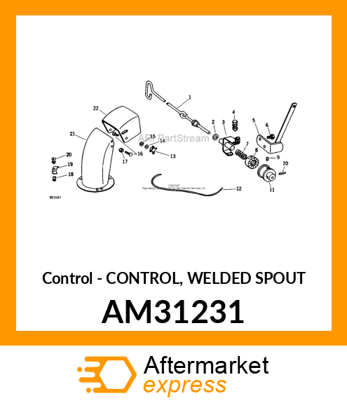 Control - CONTROL, WELDED SPOUT AM31231