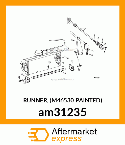 RUNNER, (M46530 PAINTED) am31235