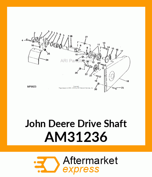 SHAFT, WELDED DRIVE AM31236